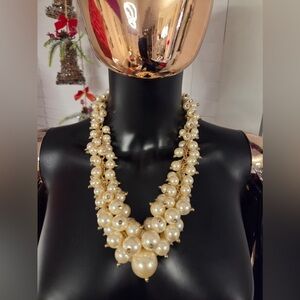 Luxurious Multi-Strand Pearl Necklace